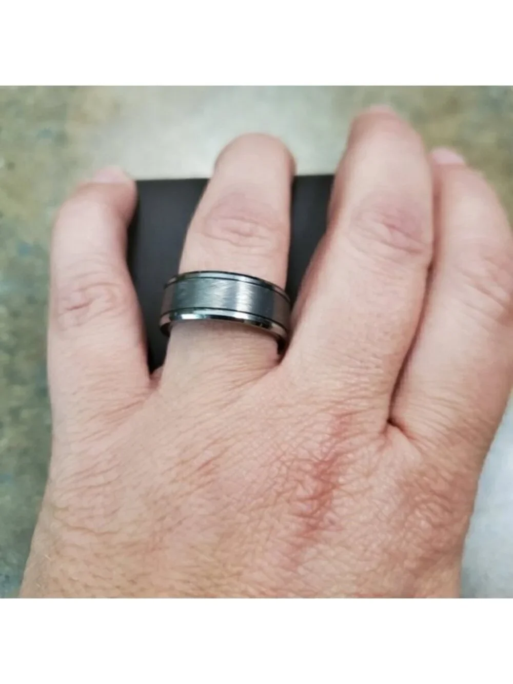 Tungstem Wedding band size 7